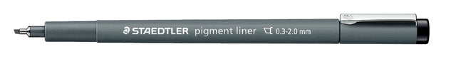 Fineliner Staedtler pigment 308 0.3-2.0mm zwart