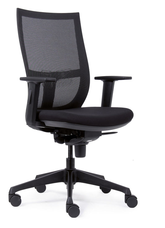 Bureaustoel Euroseats curve 001 zwart