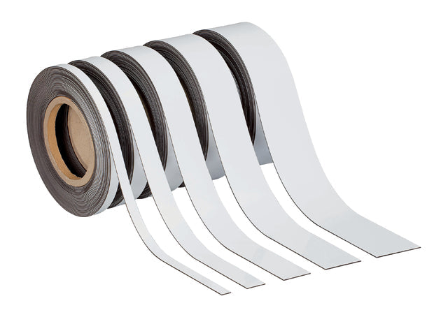 Magneetband MAUL beschrijfbaar 10mx50mmx1mm wit