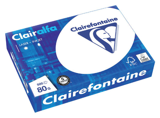 Kopieerpapier Clairefontaine Clairalfa A4 80gr wt