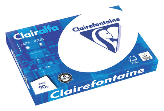 Kopieerpapier Clairefontaine Clairalfa A3 90gr wt