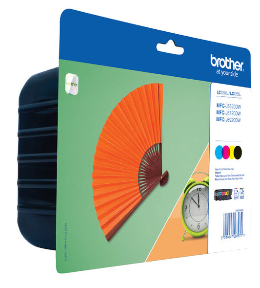Inktcartridge Brother LC-129XLVALBP zw +3kleuren