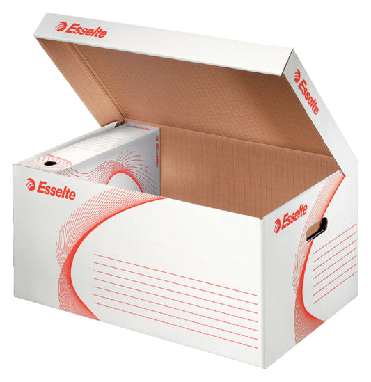 Archiefdoos met deksel Esselte 560x265x380mm wit