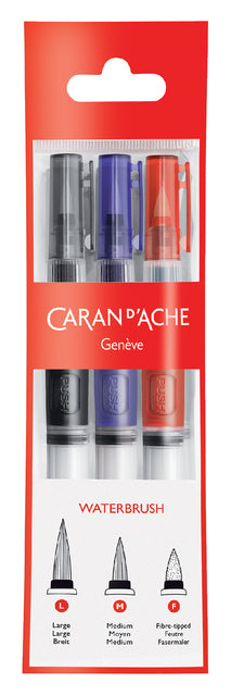 Penseel Caran d Ache m breed fibre tip set 3st