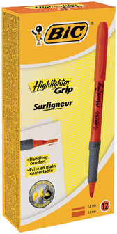 Markeerstift Bic brite liner grip oranje - afbeelding 2