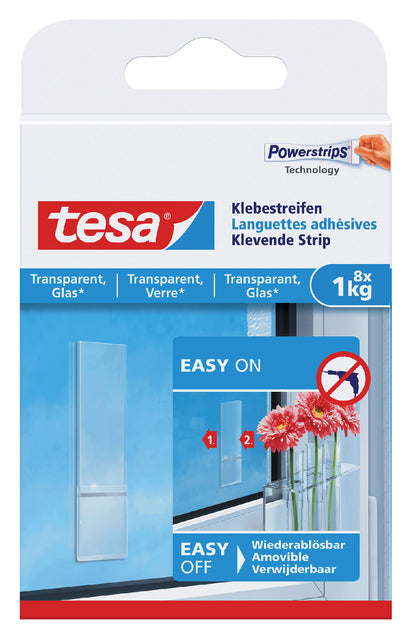 Kleefstrips tesa dubbelzijdig transparant 1kg