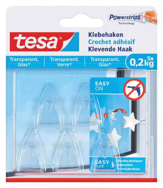 Klevende haak tesa 0.2kg transparant