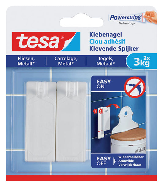 Klevende Spijker tesa tegels  metaal 3kg wit