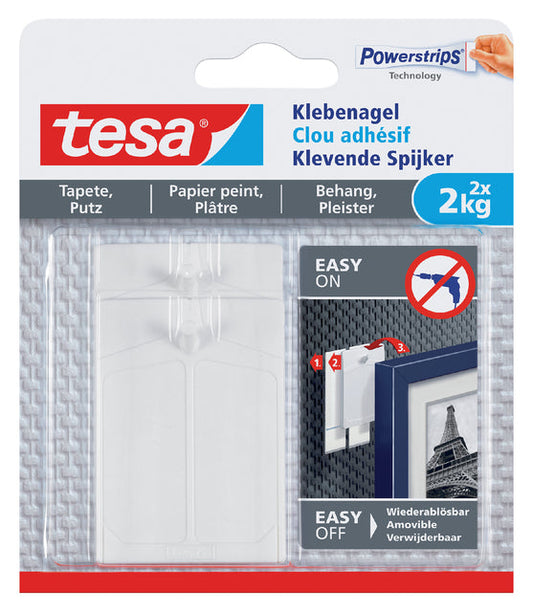 Klevende spijker tesa behang pleister 2kg