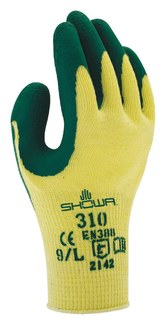 Griphandschoen Showa 310 latex XL groen