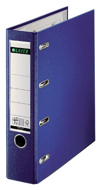 Giro bank ordner Leitz A4 dubb mech 80mm PP bl