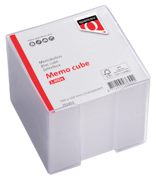 Memokubus Quantore 10x10x9cm 900v transparant