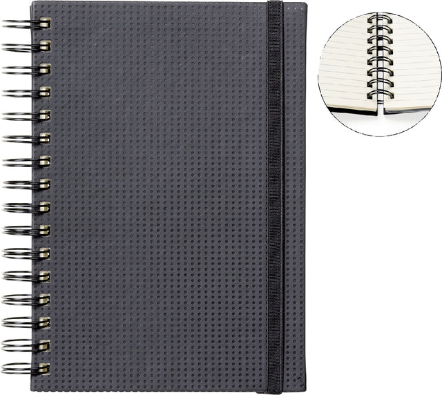 Notitieboek Quantore A5 sp lijn 192blz 80gr zwart