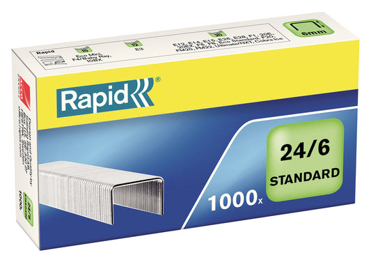Nieten Rapid 24/6 gegalvaniseerd standaard 1000st