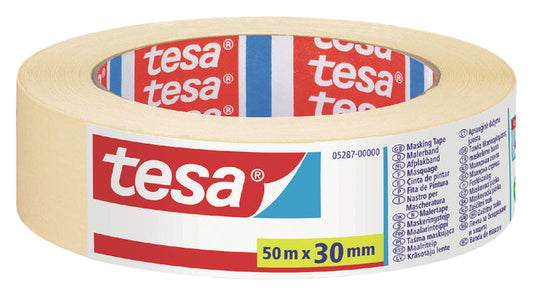 Afplaktape tesa Economy 30mmx50m geel