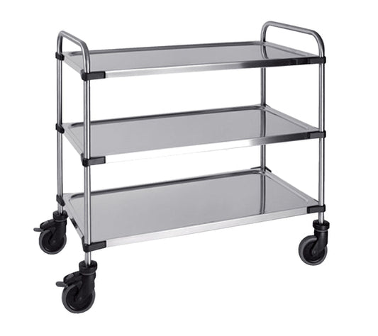 Serveerwagen 3 plateaus 870x570x950mm