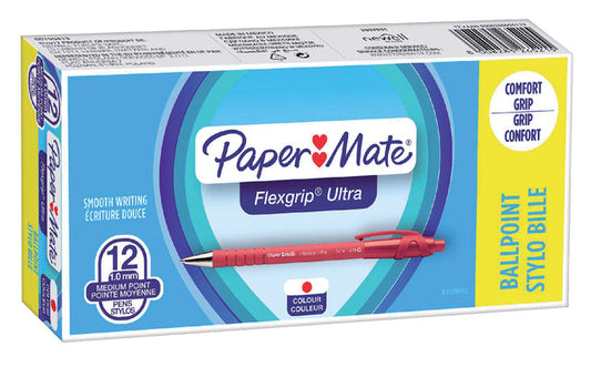 Balpen Papermate Flexgrip Ultra M rood