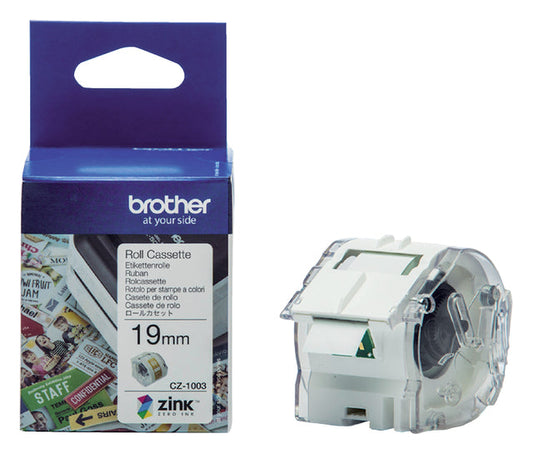 Etiket Brother CZ1003 multifunctioneel 19mm 5m wit