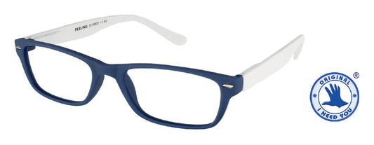 Leesbril I Need You +2.00dpt Feeling blauw-wit