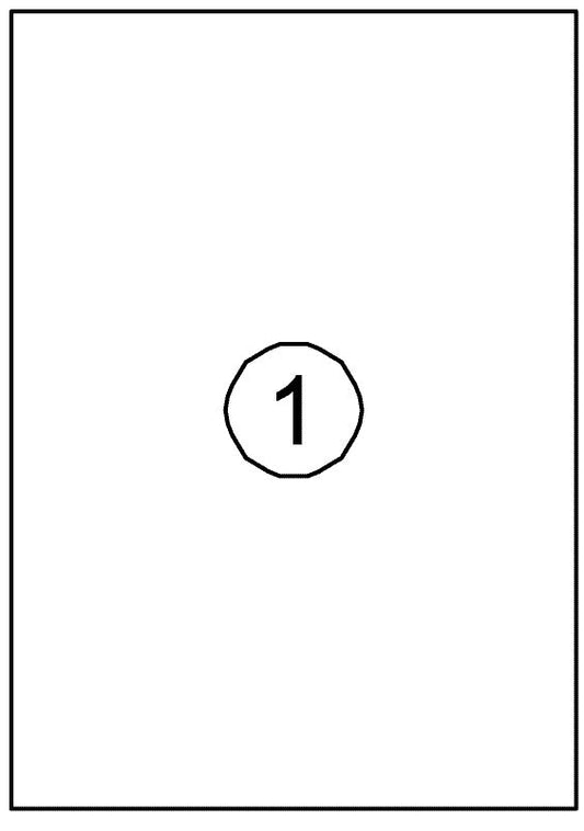Etiket Quantore 210x297mm 100st