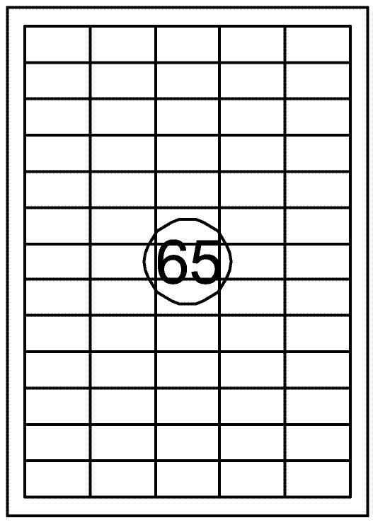 Etiket Quantore 38x21.2mm 975st