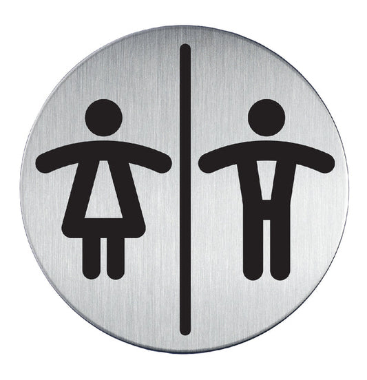 Infobord pictogram Durable toileten d h rond 83mm