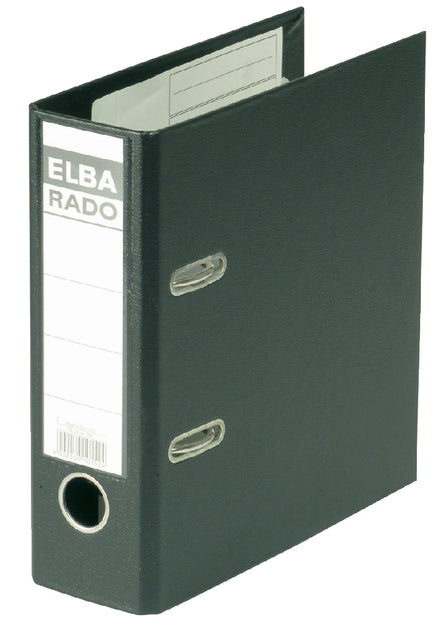 Ordner Elba Rado Plast a5 75mm pvc zwart