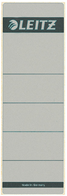 Rugetiket Leitz 62x192mm zelfkl grijs