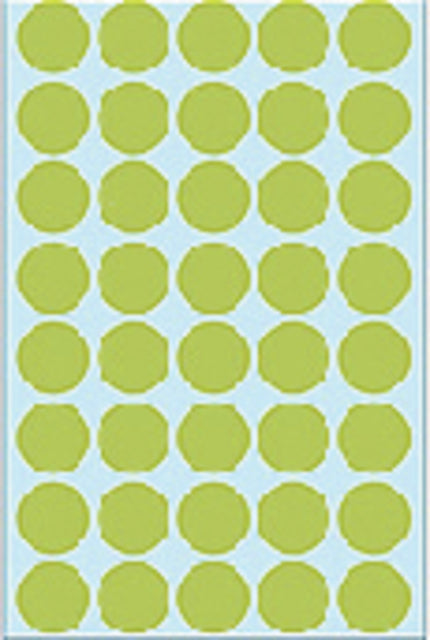 Etiket HERMA 2255 rond 19mm groen 1280stuks