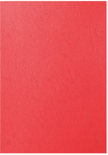 Voorblad GBC A4 karton lederlook 250gr rood