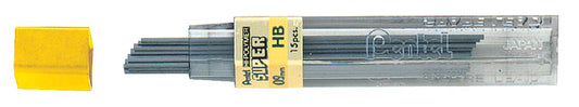 Potloodstift Pentel HB 0.9mm 12st zwart