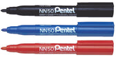 Viltstift Pentel NN50 rond 1.3-3mm zwart - afbeelding 2