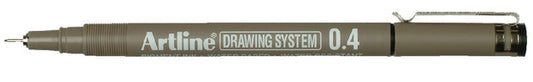 Fineliner Artline technisch 0.4mm zwart