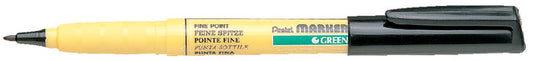 Viltstift Pentel NM10 textiel rond M zwart