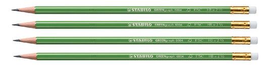 Potlood STABILO Greengraph 6004 HB met gumtop