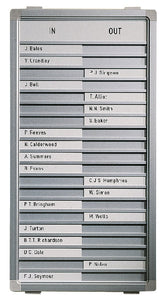 Aan afwezigheidsbord Legamaster 770x260mm 30 namen - afbeelding 2