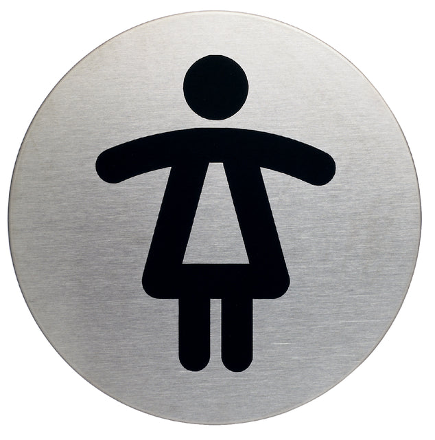 Infobord pictogram Durable wc dames rond 83mm