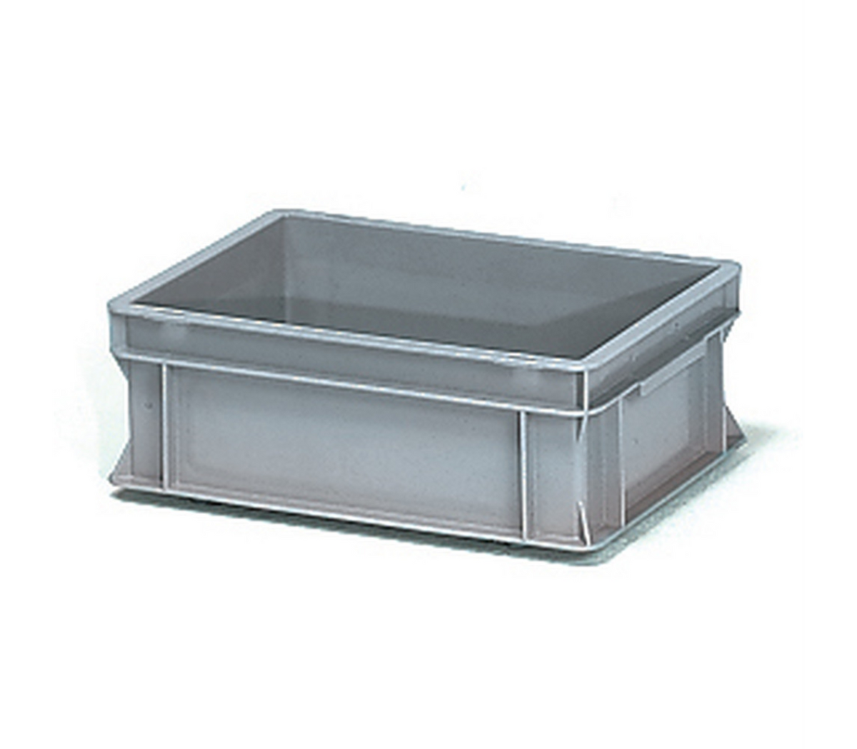 Eurobak 400 x 300 x 145 mm 12 ltr - Grijs, 2 schelpgrepen