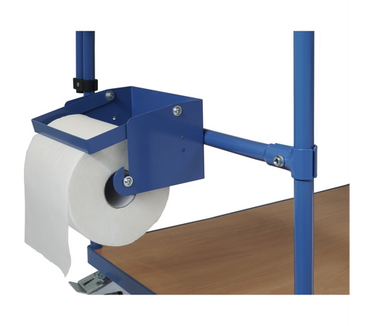 Papierrolhouder - toebehoren - - incl. aanbouwset voor tafelwagens 700 mm breed