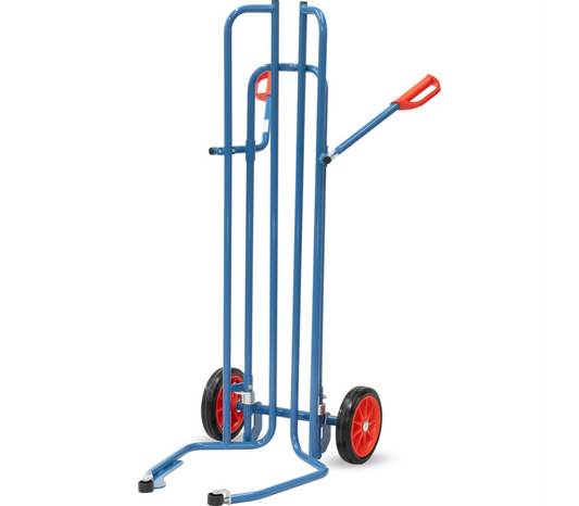 Banden steekwagen 2032A met aanlooprollen - Massief rubber 250 x 60 mm