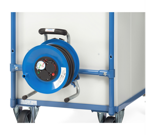 Kabeltrommel - toebehoren - - Incl. aanbouwset voor tafelwagens 700 mm breed