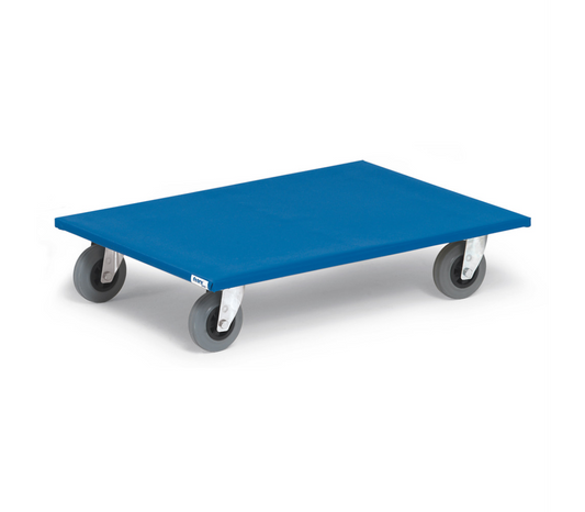 Meubelrolplateau 2358 - Laadvlak 800 x 600 mm - massief streeploos rubber
