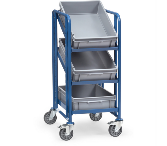 Eurobakkenwagen 2382 - met 3 bakken - Laadvlak 410 x 610 mm