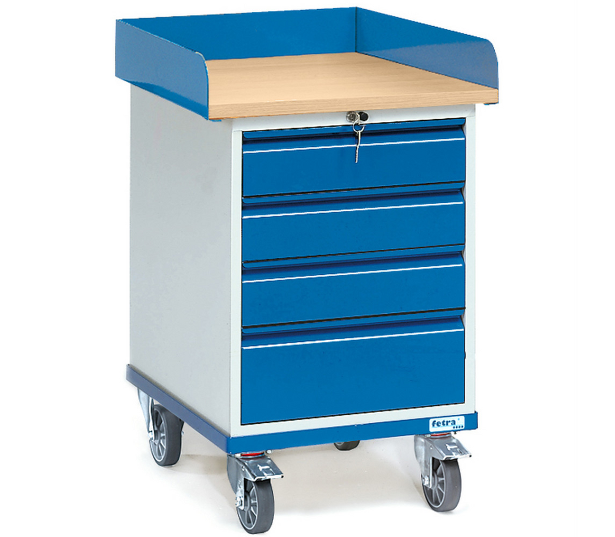 Verrijdbare kast met schrijfblad 2446 - Laadvlak 550 x 650 mm