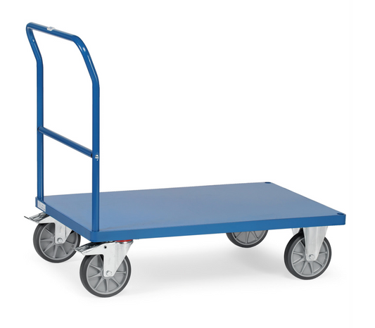 Duwbeugelwagen 2501B - staalplaat platform - Laadvlak 1.000 x 600 mm