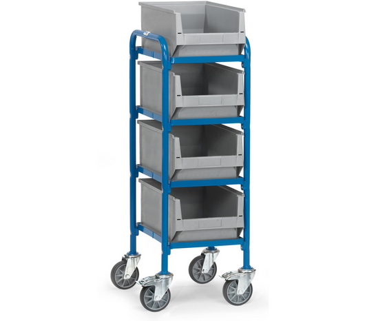 Bijzetwagen 32921 - met 4 bakken - Laadvlak 320 x 470 mm