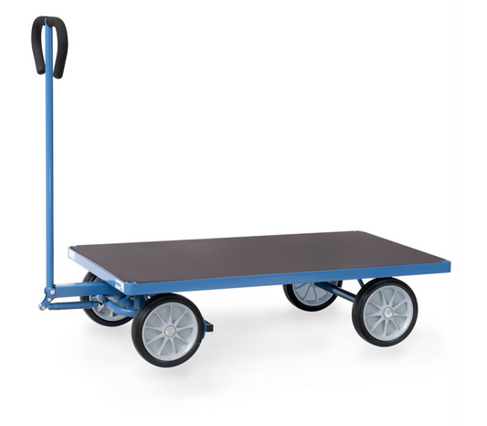 Handtrekwagen 4002V - massief rubber wielen - laadvlak 1.260 x 700 mm