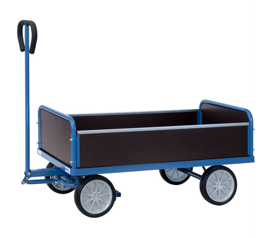 Handtrekwagen 4051V - massief rubber wielen - laadvlak 1.000 x 550 mm