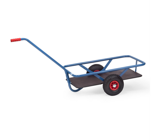 Handtrekwagen 4092L - lucht wielen - met watervast platform 835 x 458 mm