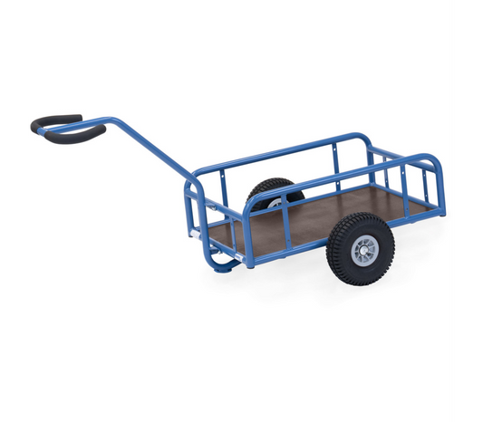 Handtrekwagen 4103L - lucht wielen - met watervast platform 795 x 445 mm